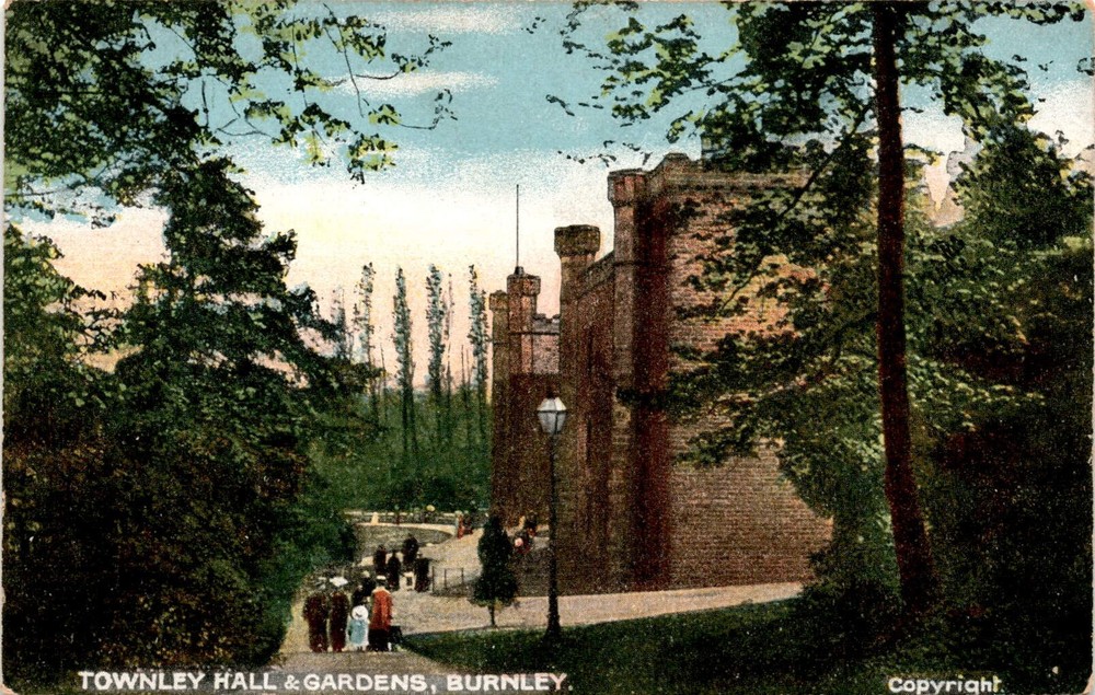 TOWNLEY HALL, BURNLEY, Copyright, COMMUNICATION, INLAND, ADDRESS, Postcard