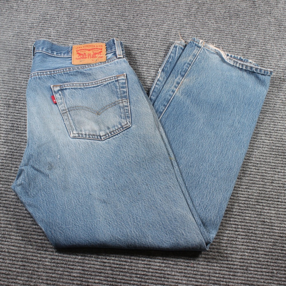 Levi's 501 Jeans W36 L33 – Distressed Paint-Splatter Grunge Workwear Denim