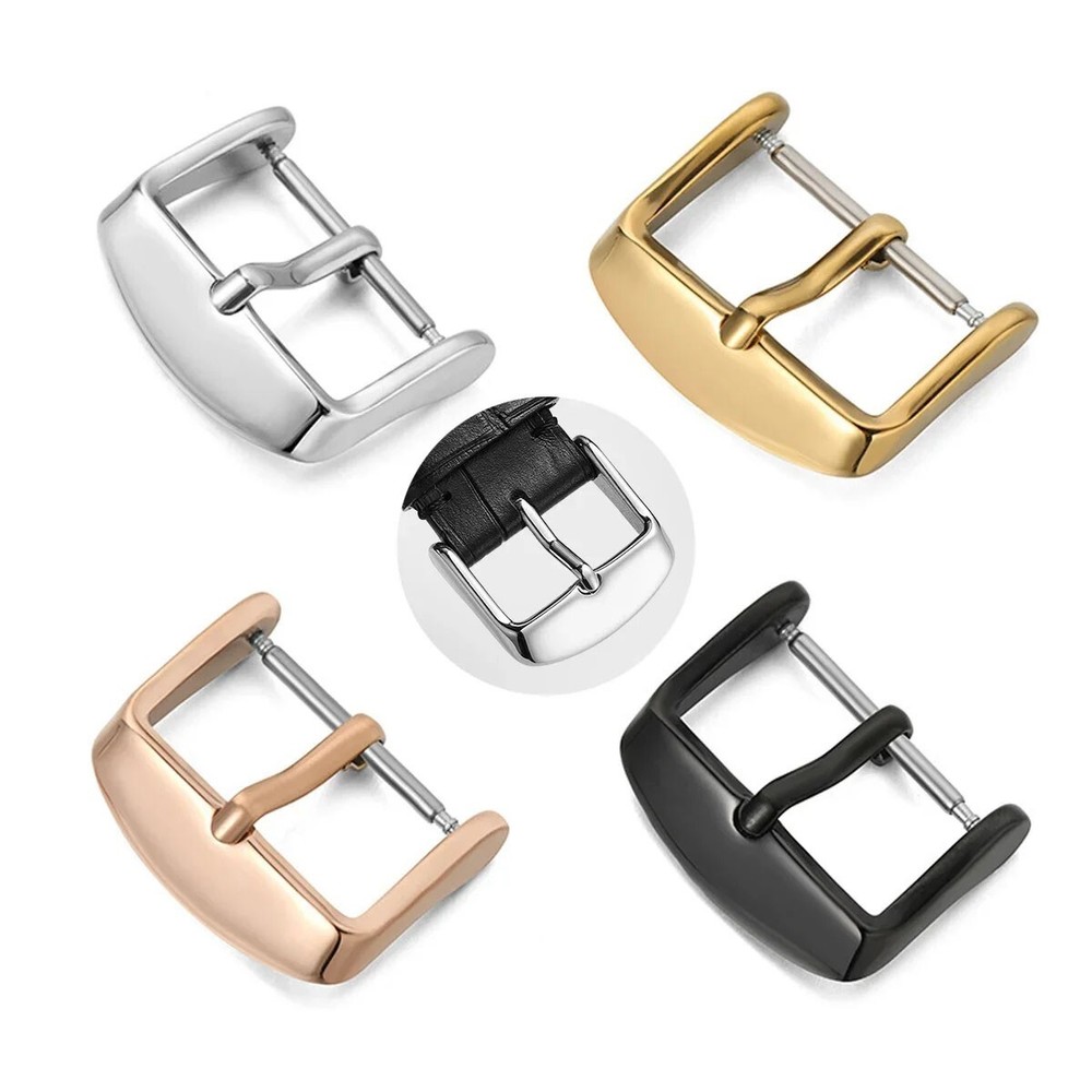Stainless Steel Pin Buckle for Leather Watch Straps