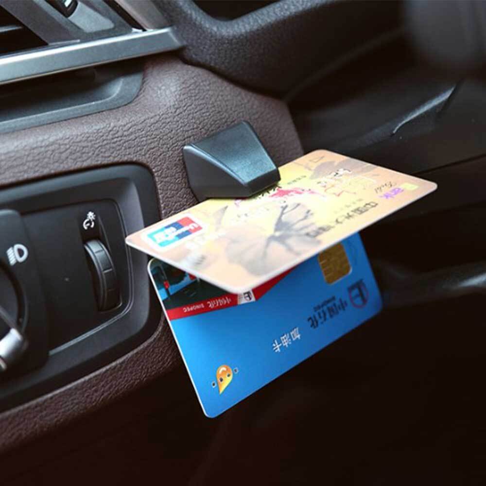 1 pieza Abrazadera para Tarjeta de Coche Tarjeta de Estacionamiento Soporte Fijo Clip Porta Billetes Universal