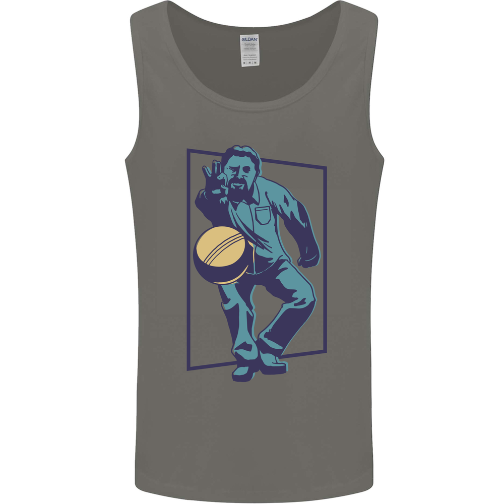 Petanque Player Bowls Boules Mens Vest Tank Top