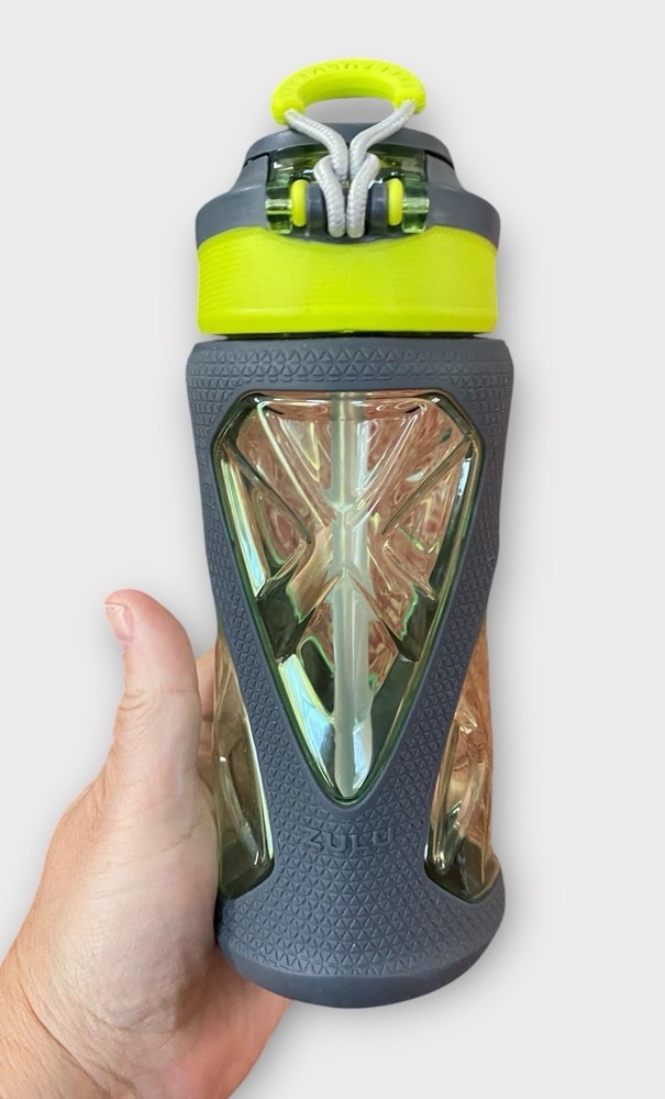 Zulu Torque 16oz Tritan Kid Water Bottle Yellow BPA Free Leak Proof Flip Top NEW