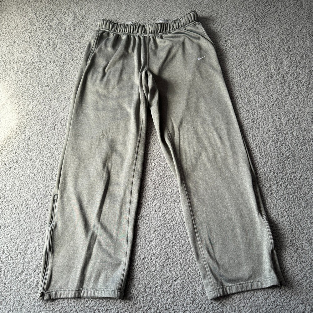 Nike Men's Therma-Fit Fleece-Lined Gray Joggers for Training & Sports