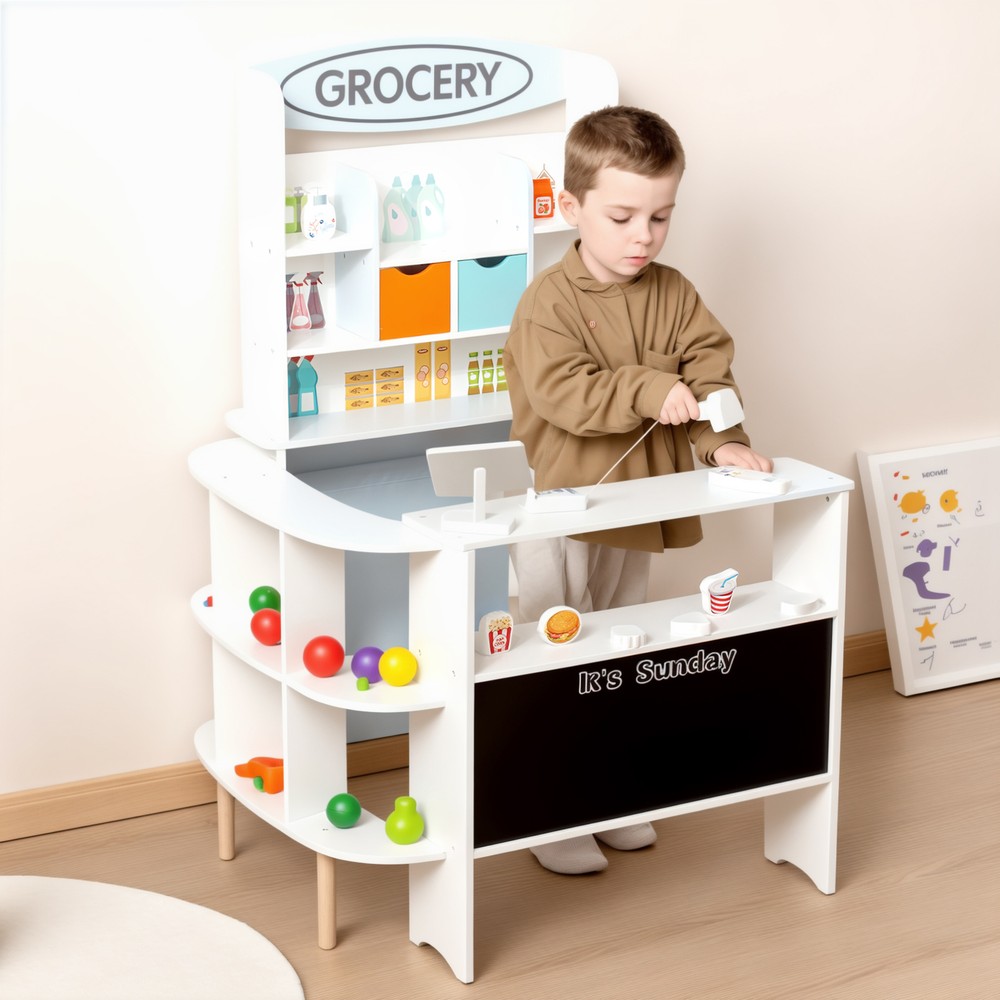 Toy Grocery Store, Toddler Grocery Store Playset, Pretend Play Grocery Store