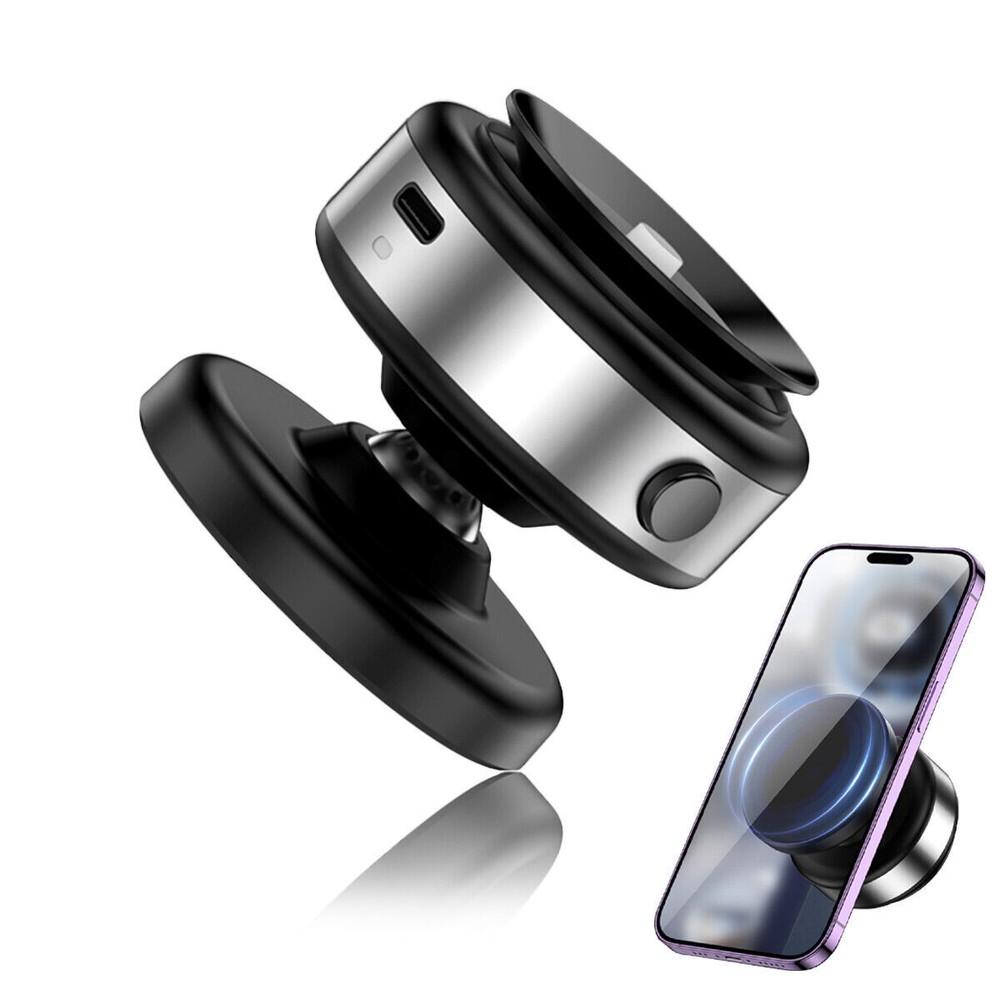 360° Rotating Magnetic Car Phone Mount with Vacuum Suction  