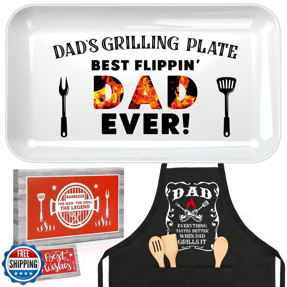 Personalized Grilling Platter for Dad - Unique Father's Day Gift from Daughter or Son-image