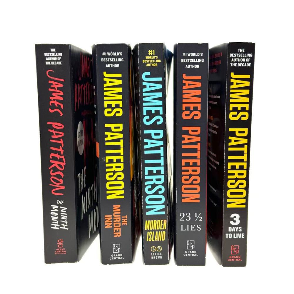 JAMES PATTERSON Paperback 1st Edition Novel Series / Assortment of 5 Books