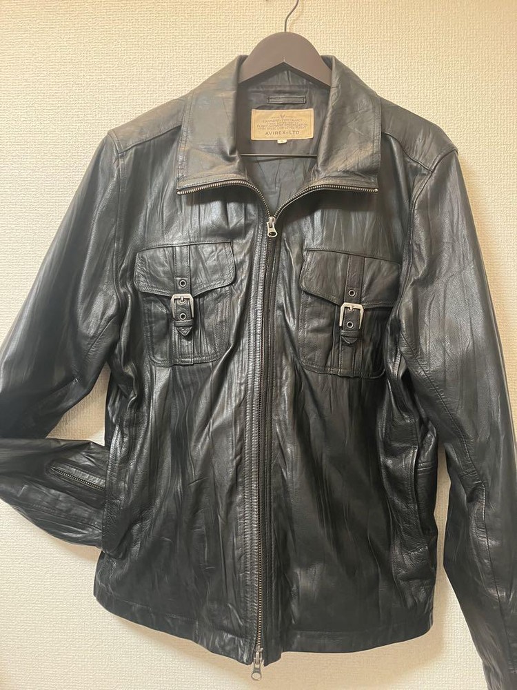 Avirex Genuine Leather Jacket in XL Size for Men
