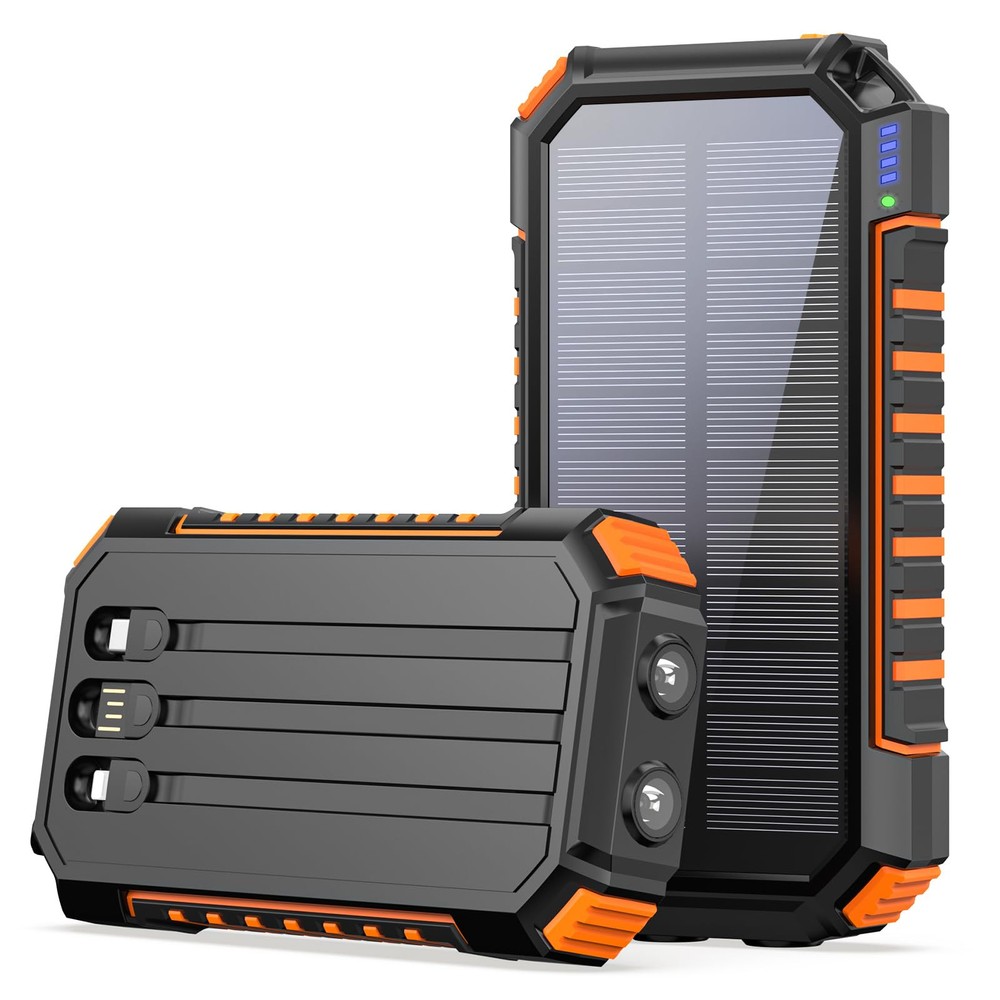 27000mAh Solar Charger Power Bank with Built-in USB for Portable Phone Charging