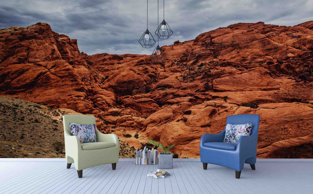 3D Sky Mountains Rocks Landscape Wall Murals Wallpaper Murals Wall Sticker