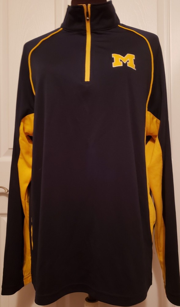 MICHIGAN WOLVERINES Colosseum Athletic Shirt Longsleeve Blue/Maize