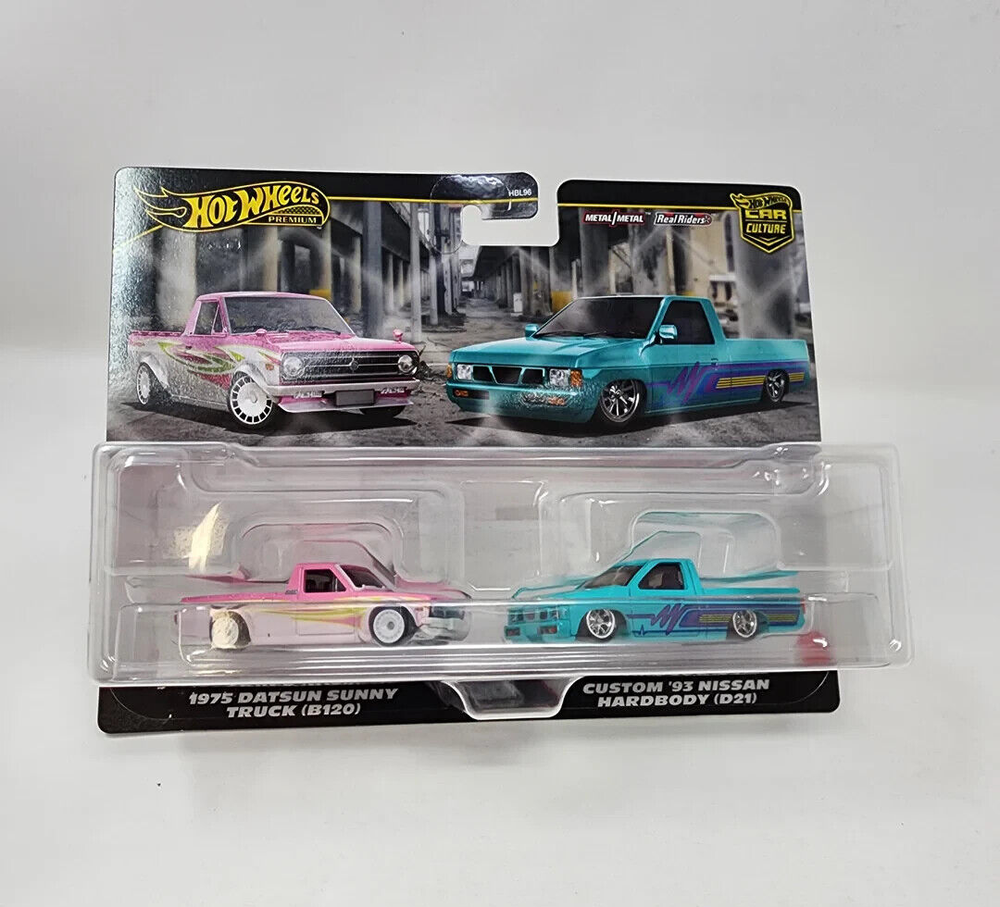 Hot Wheels 1975 Datsun Sunny Truck and 93 Nissan Hardbody 2-Pack 2024