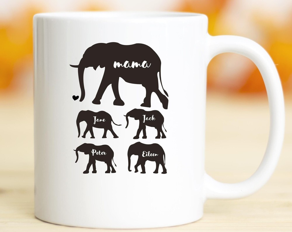 Mama Elephant Birthday Gift Mama Elephant Christmas Gift Mother's Day Gift Mom A