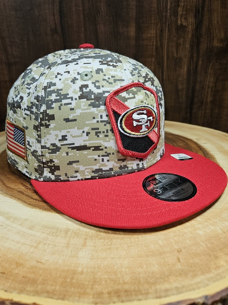 San Francisco 49ers New Era Salute To Service Snapback Adjustable Hat Cap Youth