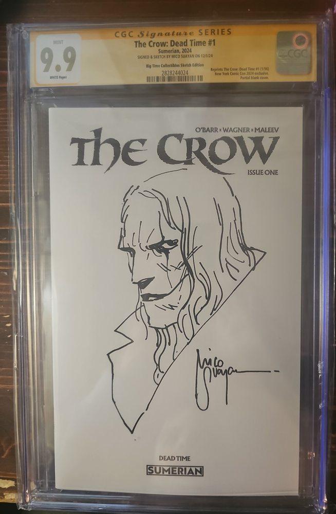 The Crow: Dead Time #1 | CGC 9.9 SS | Sketch by Mico Suayan | NYCC Exclusive