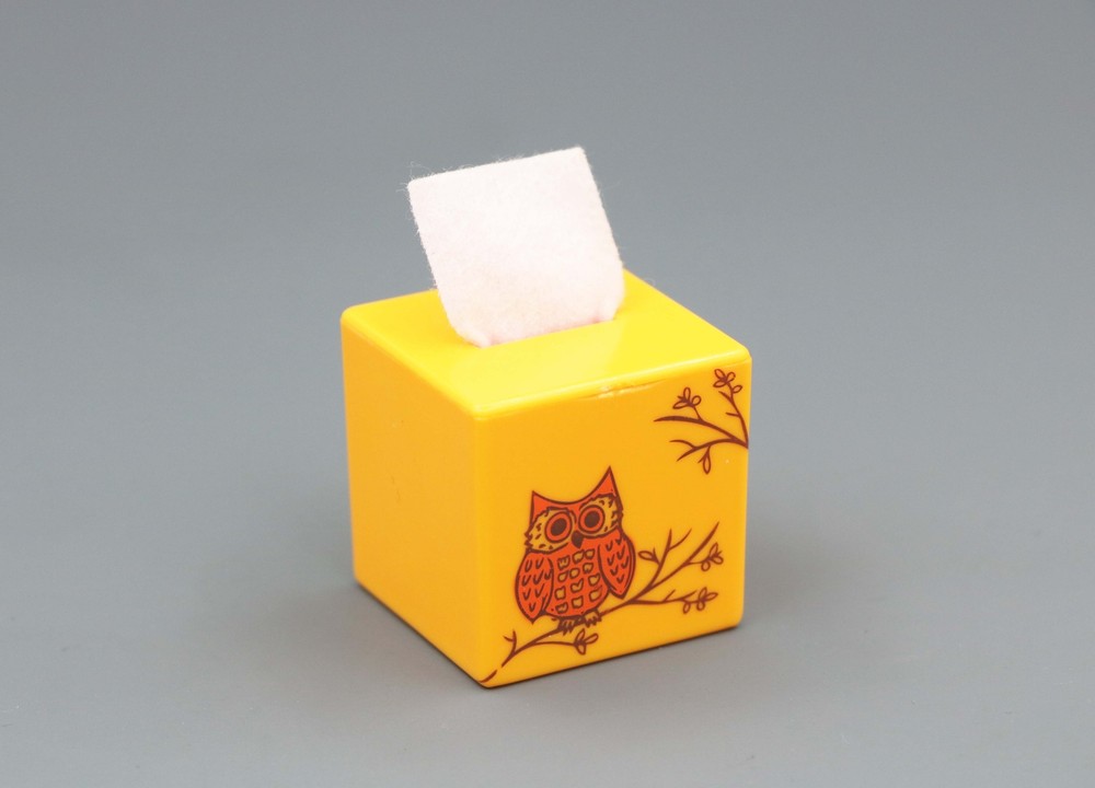 American Girl OWL TISSUE BOX from Julies Groovy Bathroom set for 18'' doll
