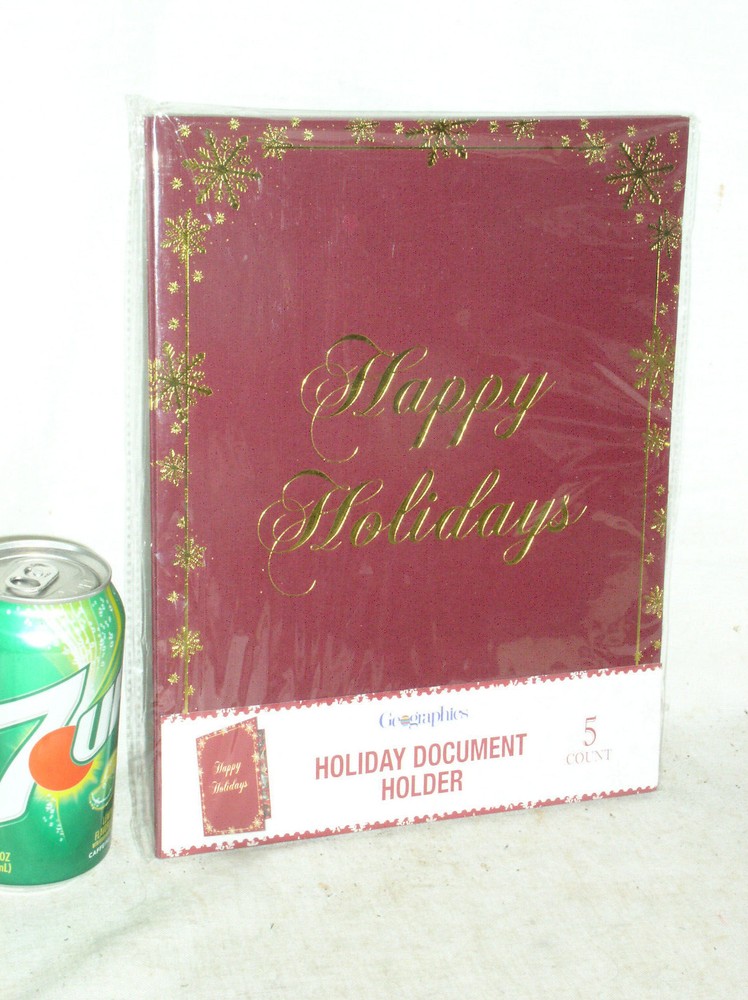 Geographics 5-Piece Holiday Document Holder Menu Organizer #48542