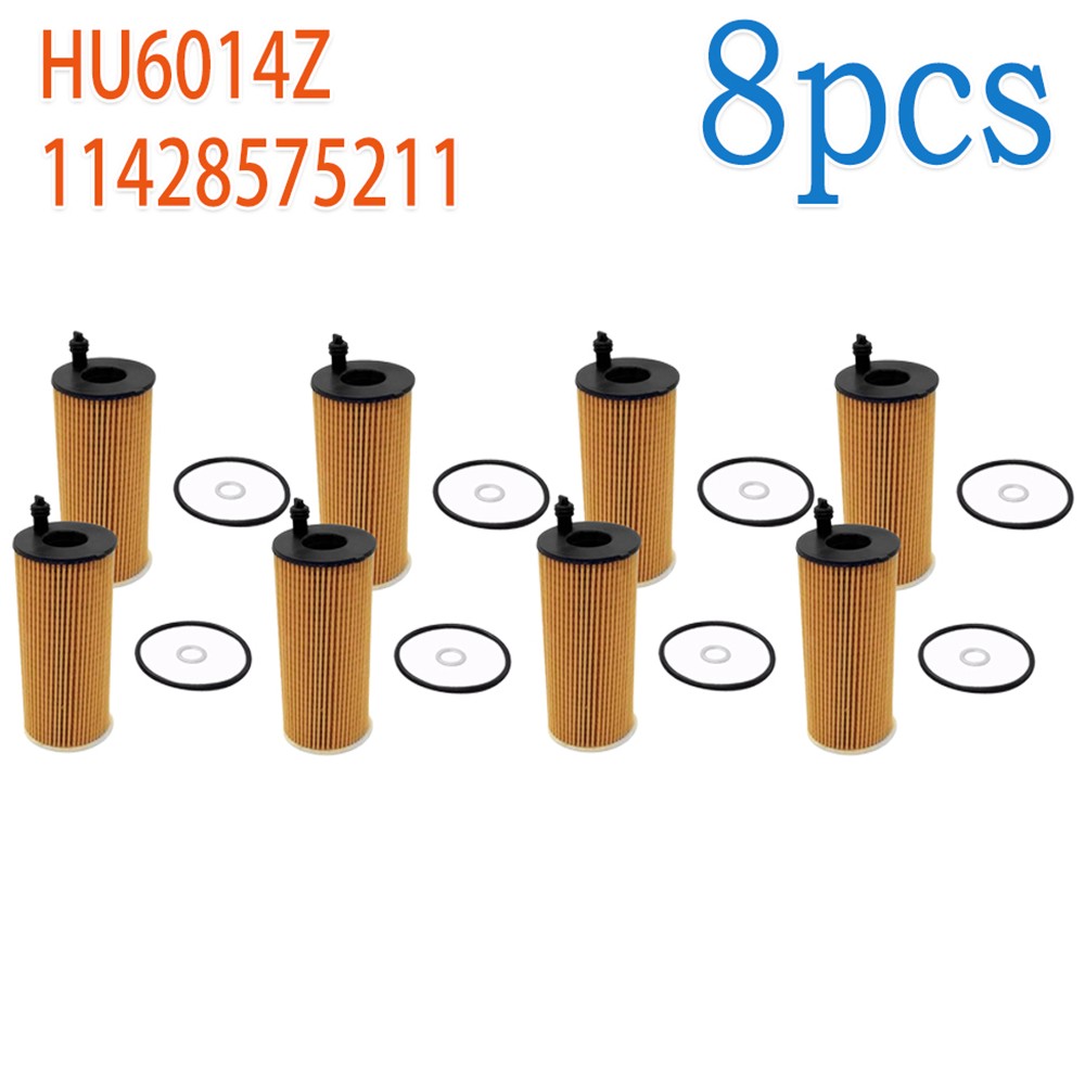 8x For BMW F20 F22 F30 F32 F10 X3 F25 X4 X5 F15 2.0 Oil Filter Kit 11428575211
