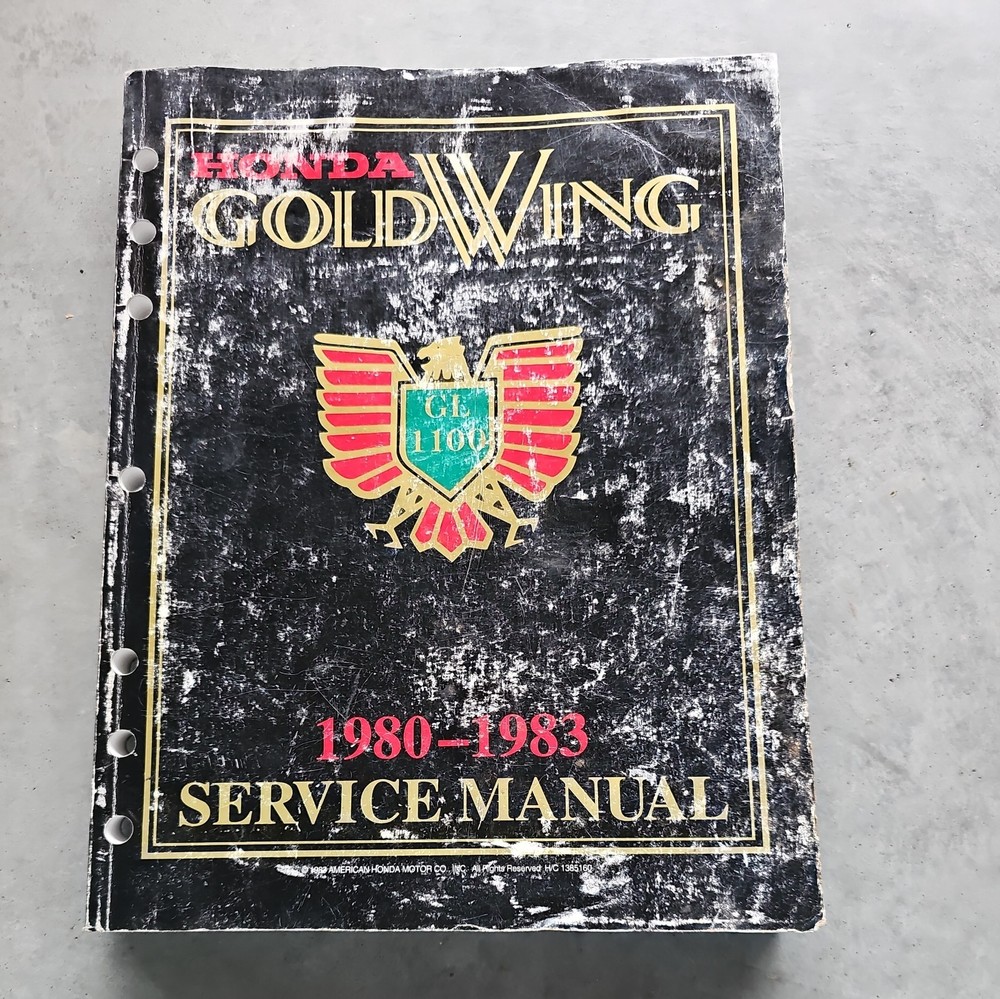 1980-83 Genuine Honda GL 1100 Goldwing Factory Service Manual Repair Guide Book