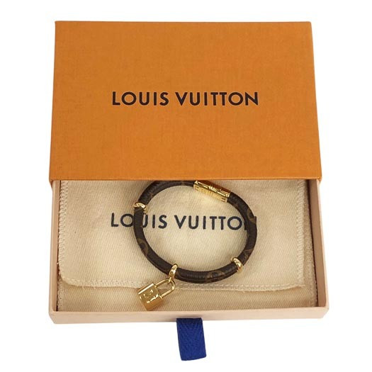 Louis Vuitton Bracelet Keep It Twice Bangle Monogram Gold Hardware M6640E 651482