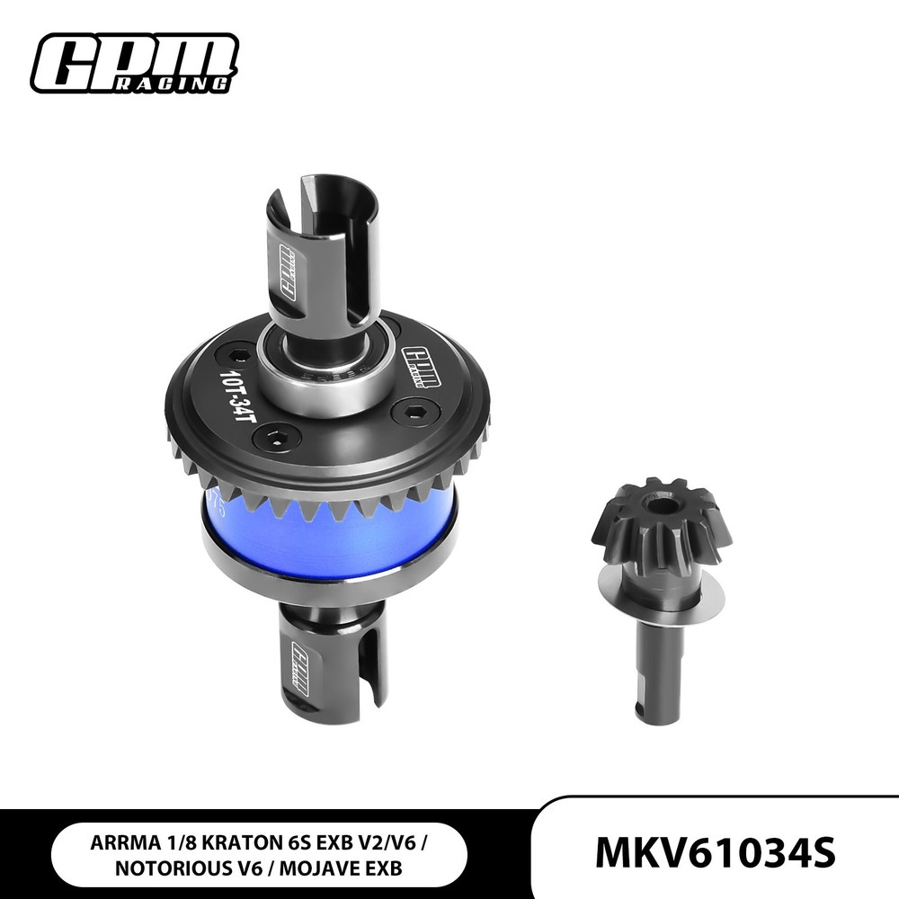 GPM 20CrMnTi Steel+7075Alu F/R Complete Diffs ARRMA 1/8 Kraton Notorious V6 EXB