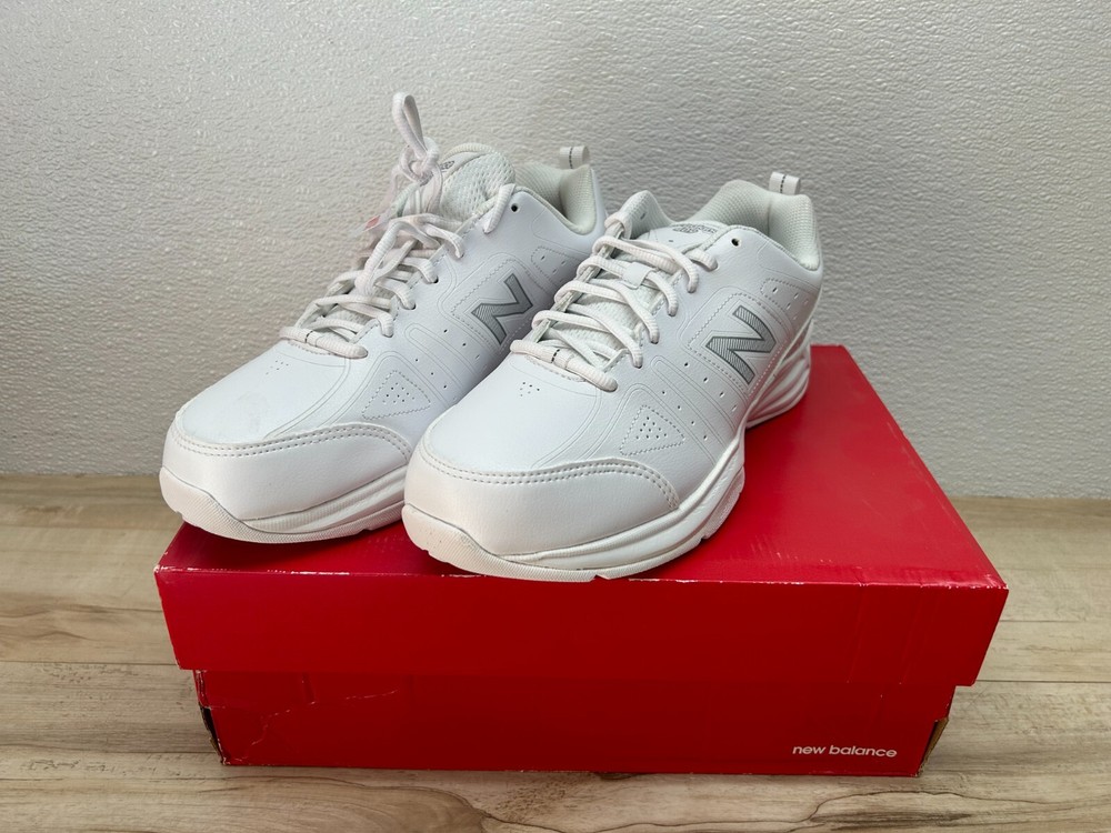 2021 New Balance 409 Mens White Leater Training Athletic Sneakers Size 9.5 NOS