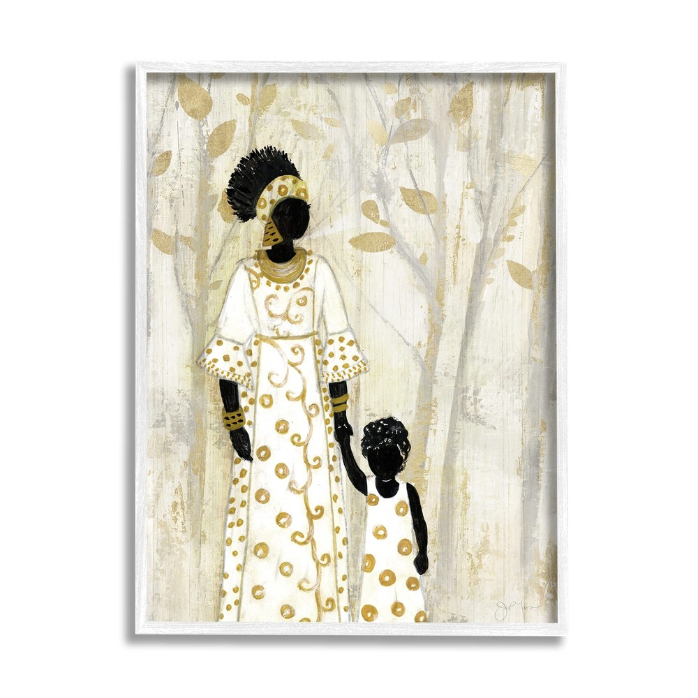 Mother and Holding Hands Neutral Tree Forest, Designed by Tava Studios White ...