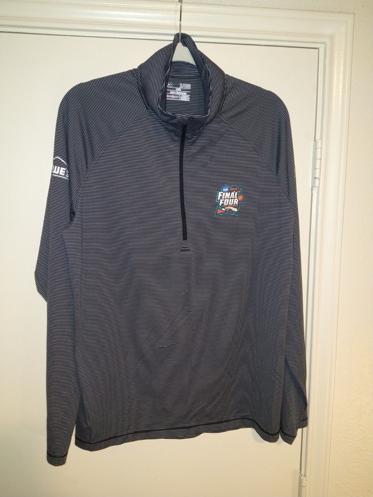 Under Armour NCAA Final Four 2018 Striped Quarter Zip Pullover Men's sz XL