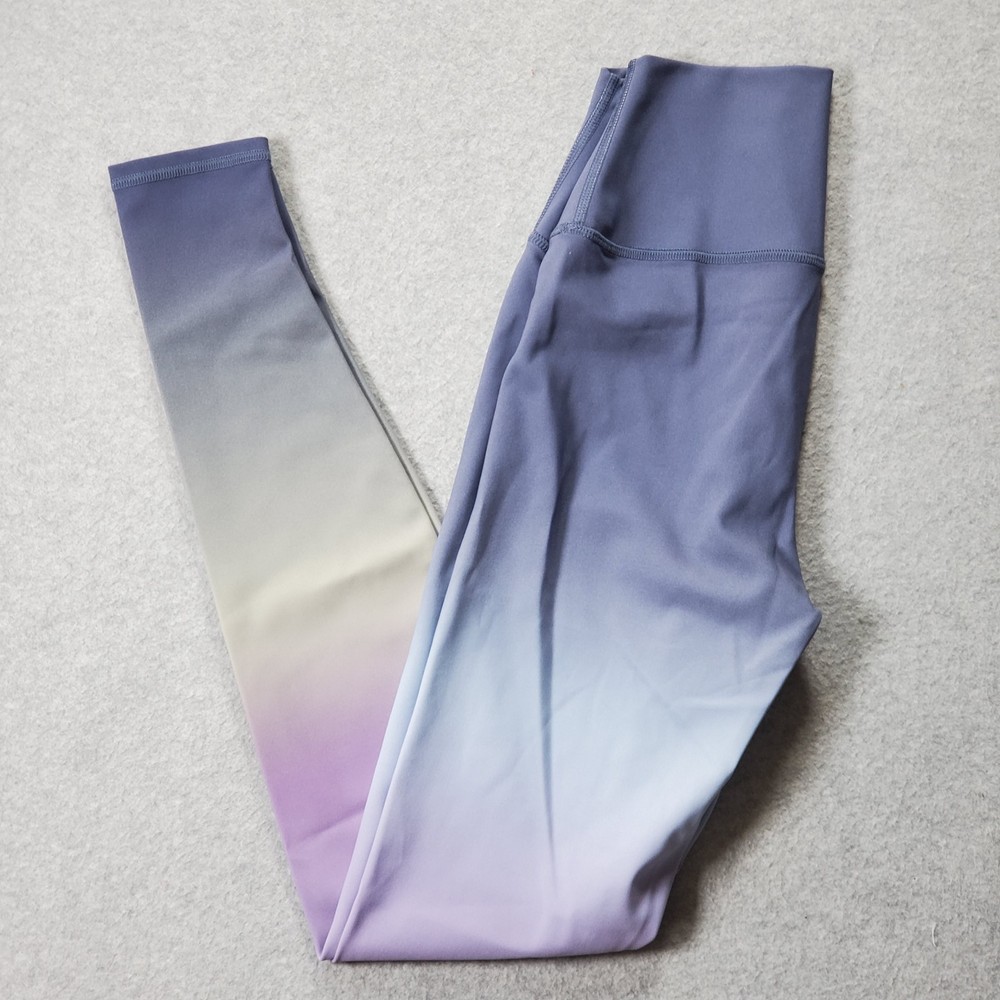 Alo Vapor High Waist Ombre Dusk Gradient Leggings in XS