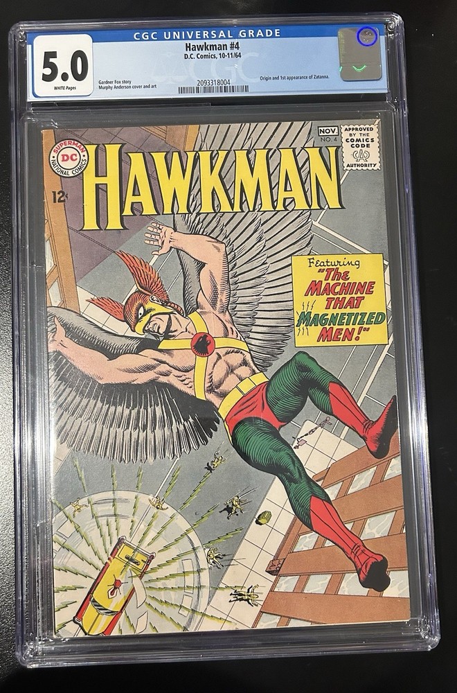 Hawkman #4 CGC 5.0 🔑 1st Zatanna
