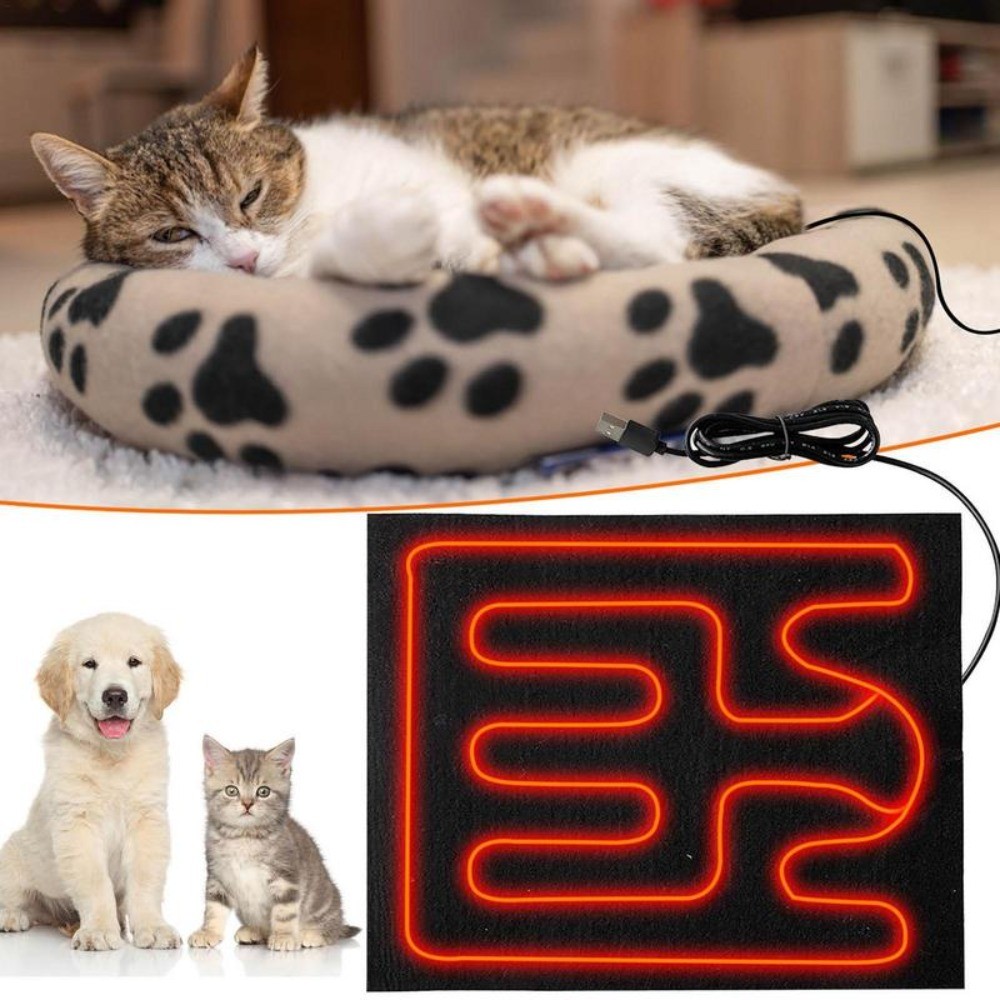 Dog Cat Bed Pet Electric Blanket Pet Heating Mat Heater Carpet Dog Heating Pad