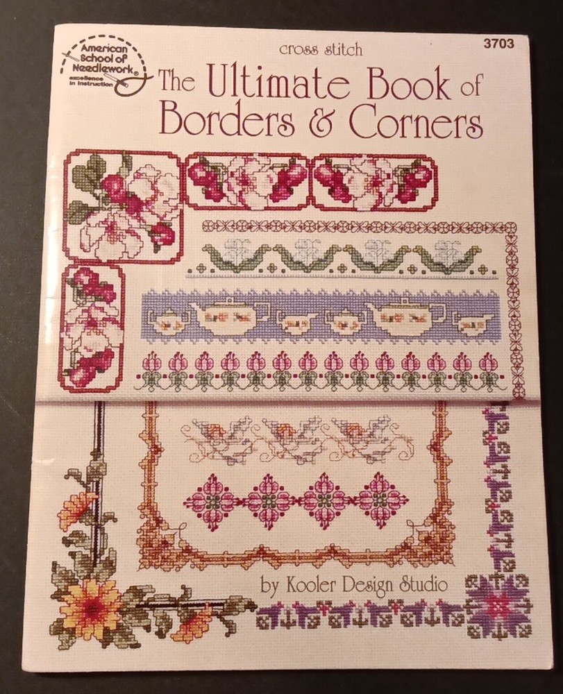 American School of Needlework Cross StitchBorders & Corners Pattern Booklet