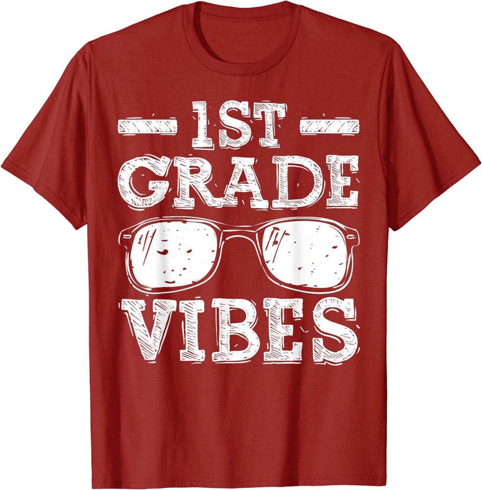 Back To School 1st Grade Vibes First Day Teacher Unisex T-Shirt-image