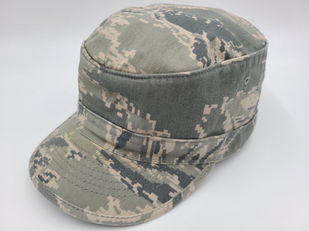 US Air Force Military Fitted 7 1/4 Utility Cap Digital Camo Hat Army Cadet USA