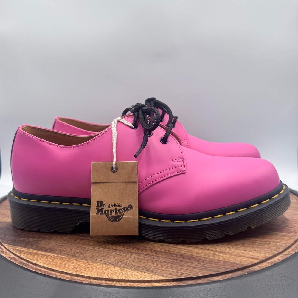 DR DOC MARTENS 31009 Thrift Pink Smooth Leather Oxford Shoes Women's 10 Men's 9