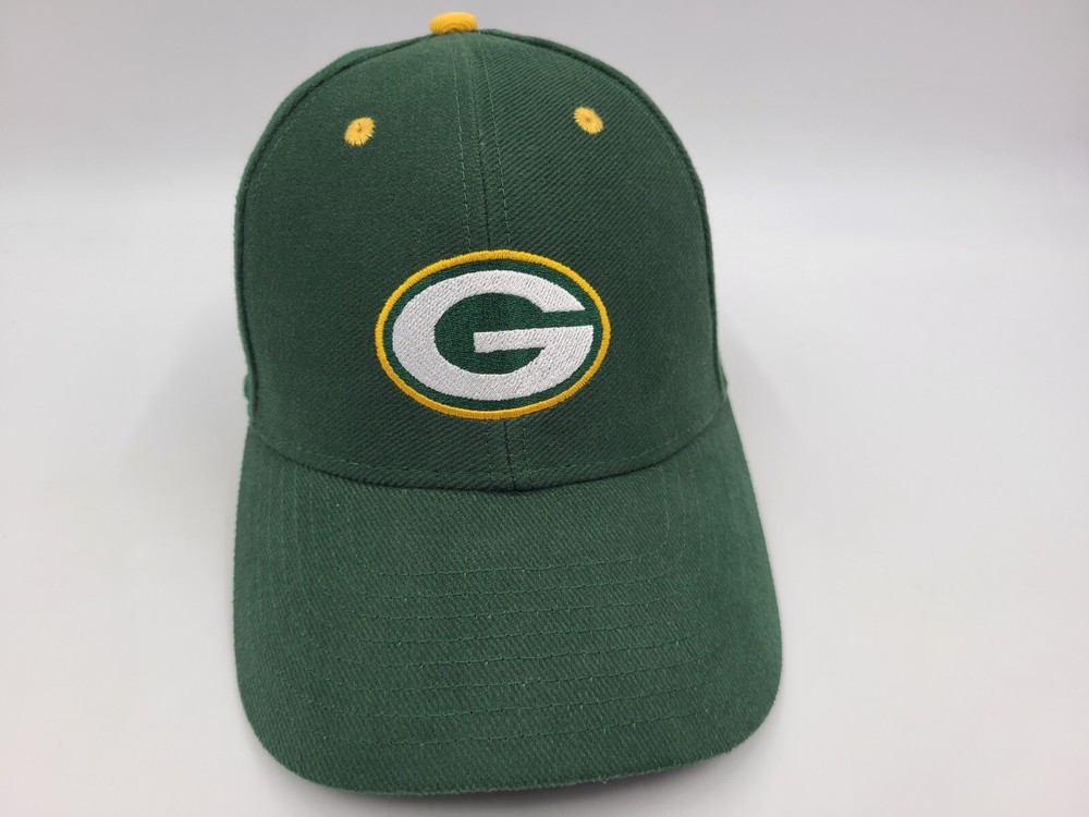 Vintage Green Bay Packers Team NFL Adjustable Hat Cap Men Women Football Green