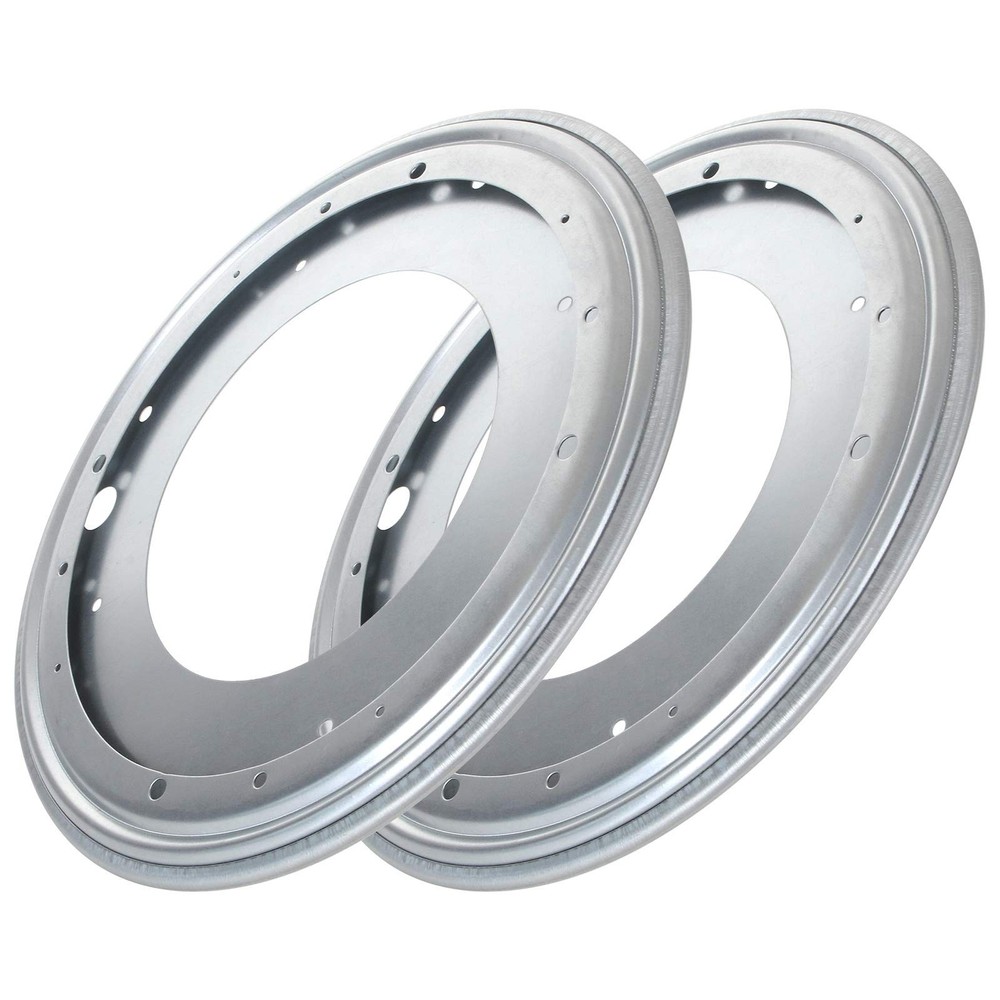 2-Pack 12-Inch Flat Lazy Susan Turntable Bearing Hardware