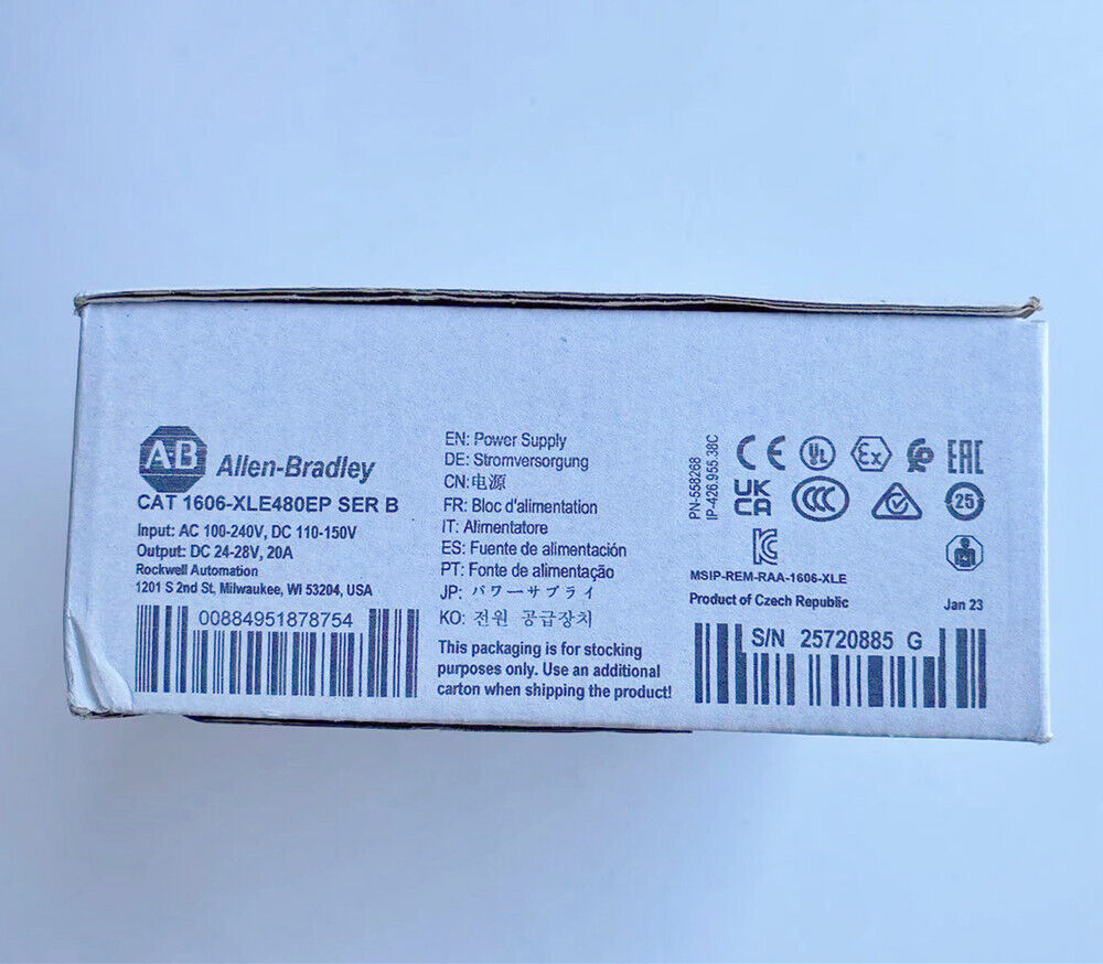 1606-XLE480EP New Factory Sealed AB 1 YEAR WARRANTY FAST DELIVERY 1PCS VERY GOOD-image