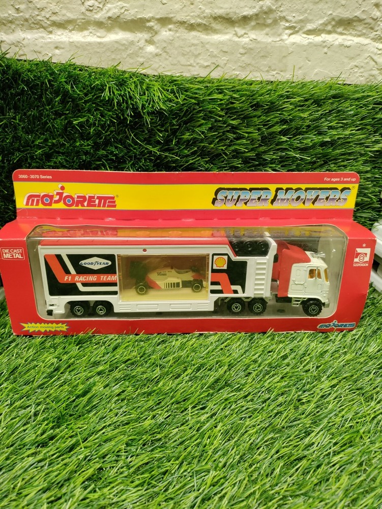 Majorette Super Movers F1 Race Team Hauler & Car - Loose/Boxed