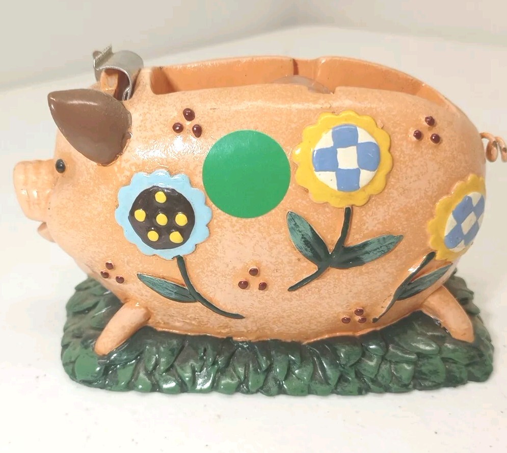 Vintage 2005 International Pig Tape Dispenser Decorative Home Office 4.5