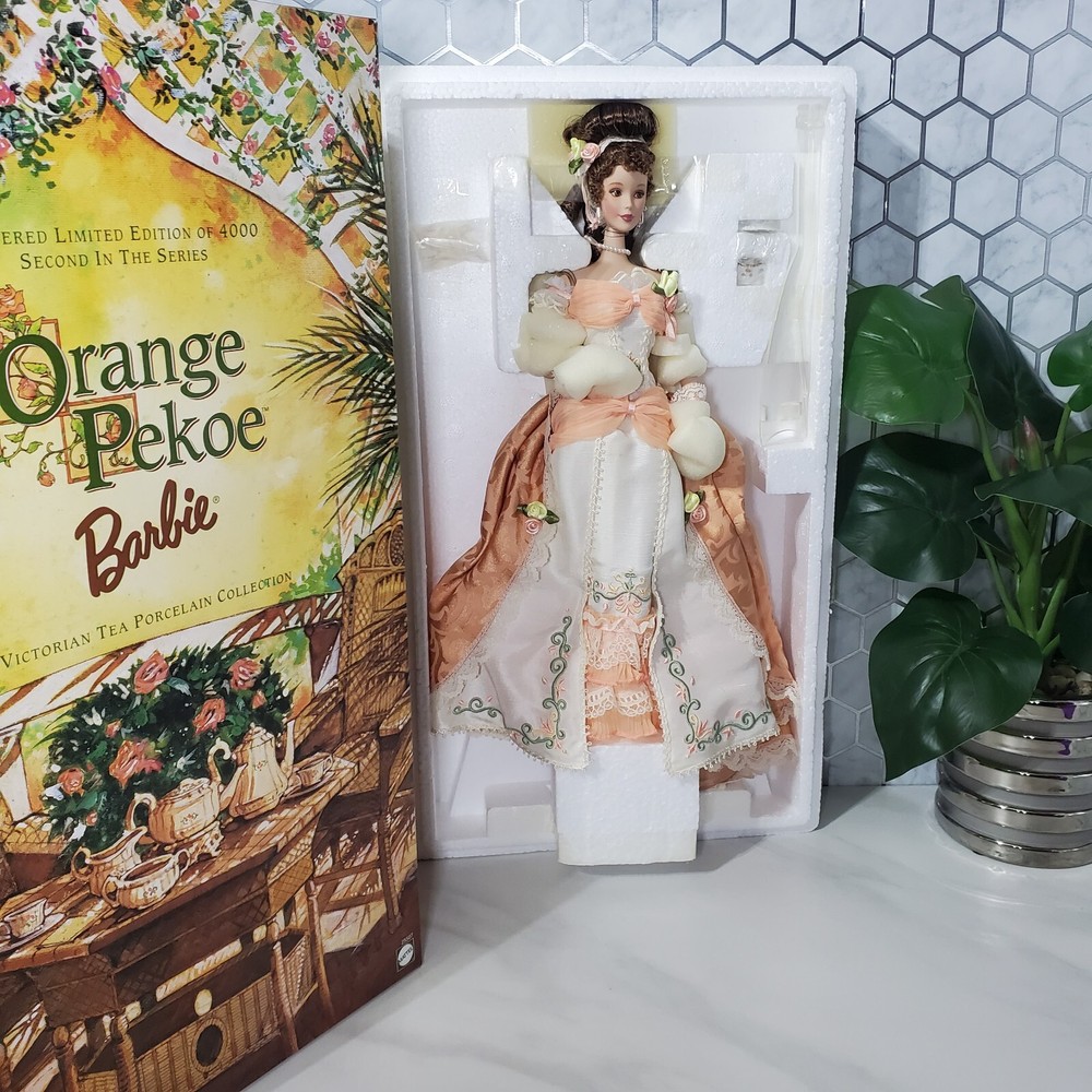 Orange Pekoe Barbie Victorian Tea Porcelain Collection 1999 Mattel