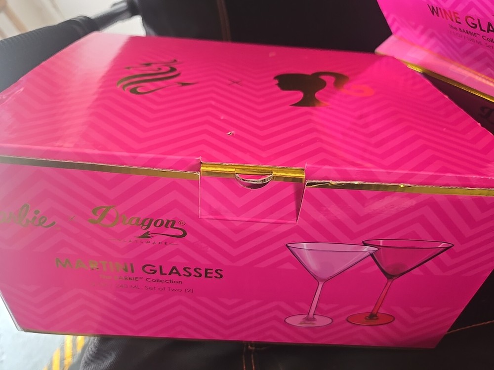 Barbie x Dragon 240ml Martini Glass Set of 2