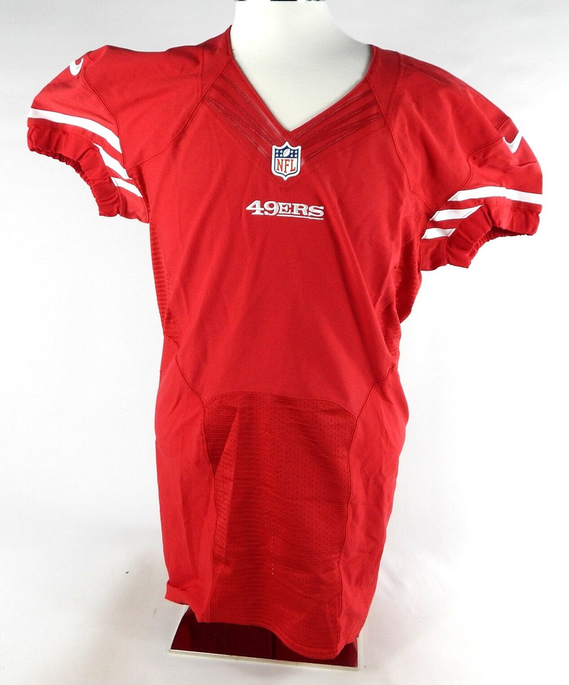 2012 San Francisco 49ers Blank Game Issued Red Jersey 44 773