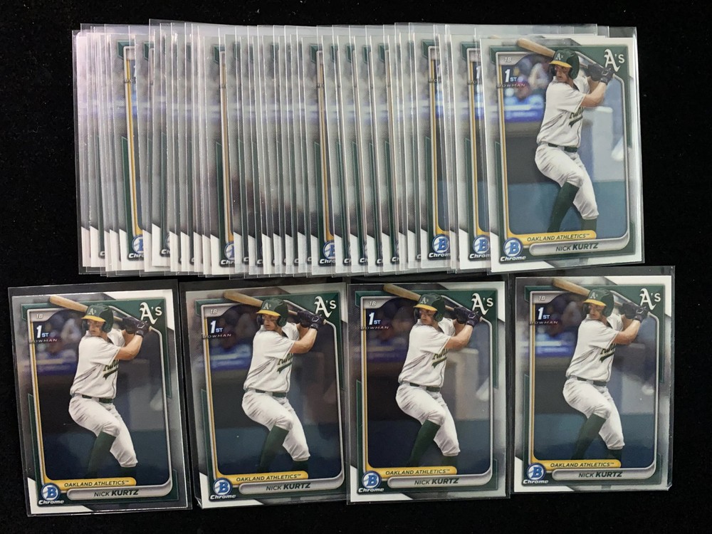 2024 Topps Bowman Draft Chrome #BDC-56 Nick Kurtz 1st Athletics Lot*33 HD