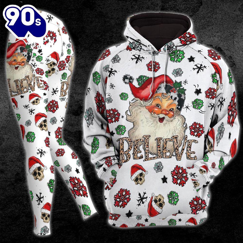 Christmas Santa Belive Combo Hoodie And Leggings - Musicdope90s