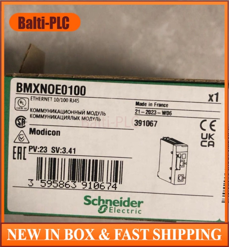 BMXNOE0100 100%  PLC module controller, free of shipping US Free TAX