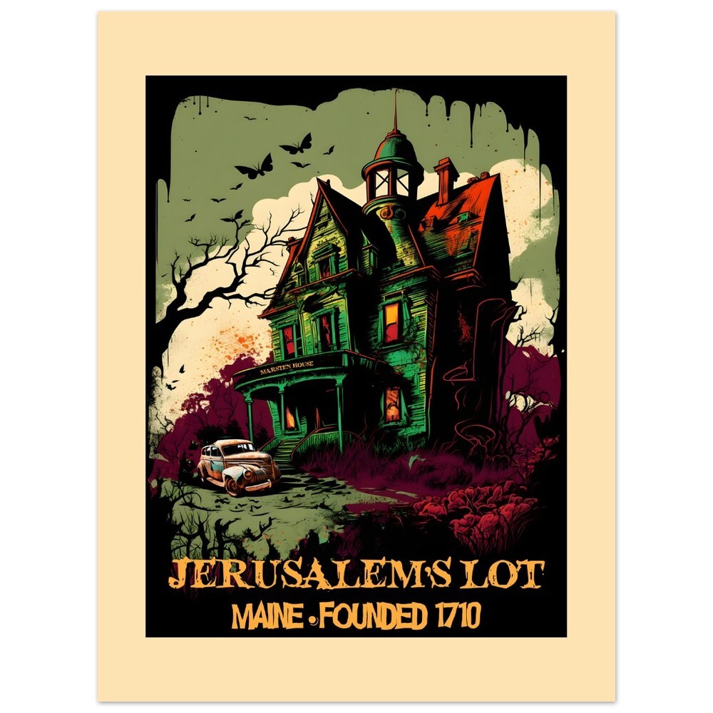 Jerusalem's Lot Salem's Lot Travel Poster Art Print Stephen King