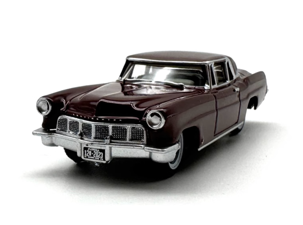 Coche de metal fundido a presión modelo deportivo clásico vintage MKii 1956 rojo BN 1:87