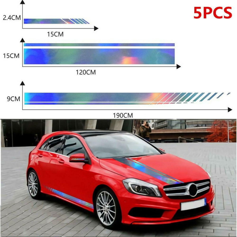 Car Hood/Roof Cover Door Rearview Mirror Laser Sticker Reflective Graphics Decal