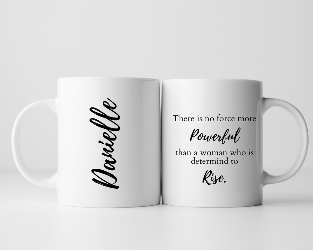 Inspirational Woman Women Personalised Name Mug Inspiration Girlfriend Wife